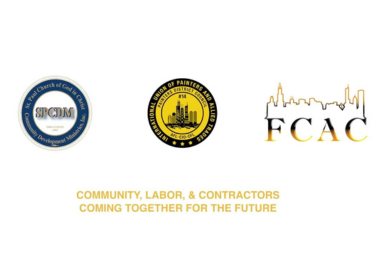 Community, labor and contractors coming together for the future!>